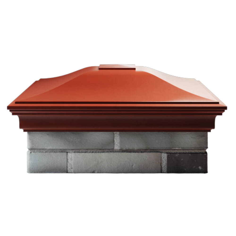 Колпак Zking Монблан Красный на столб 2х2 кирпича (515х515мм) в Киржаче фото