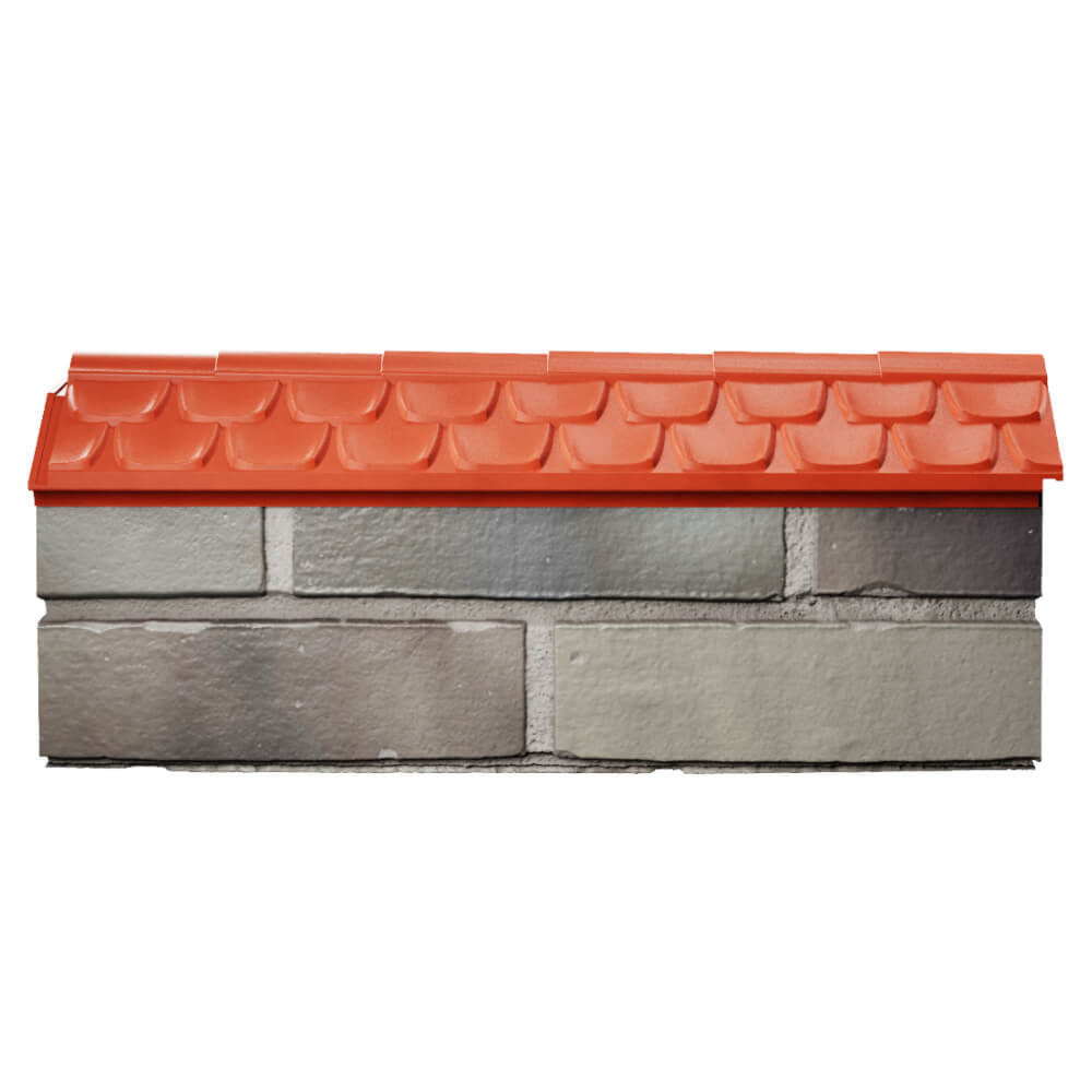 Парапет Zking Эльбрус Красный с посадкой на 0.5 кирпича (130мм) в Киржаче фото