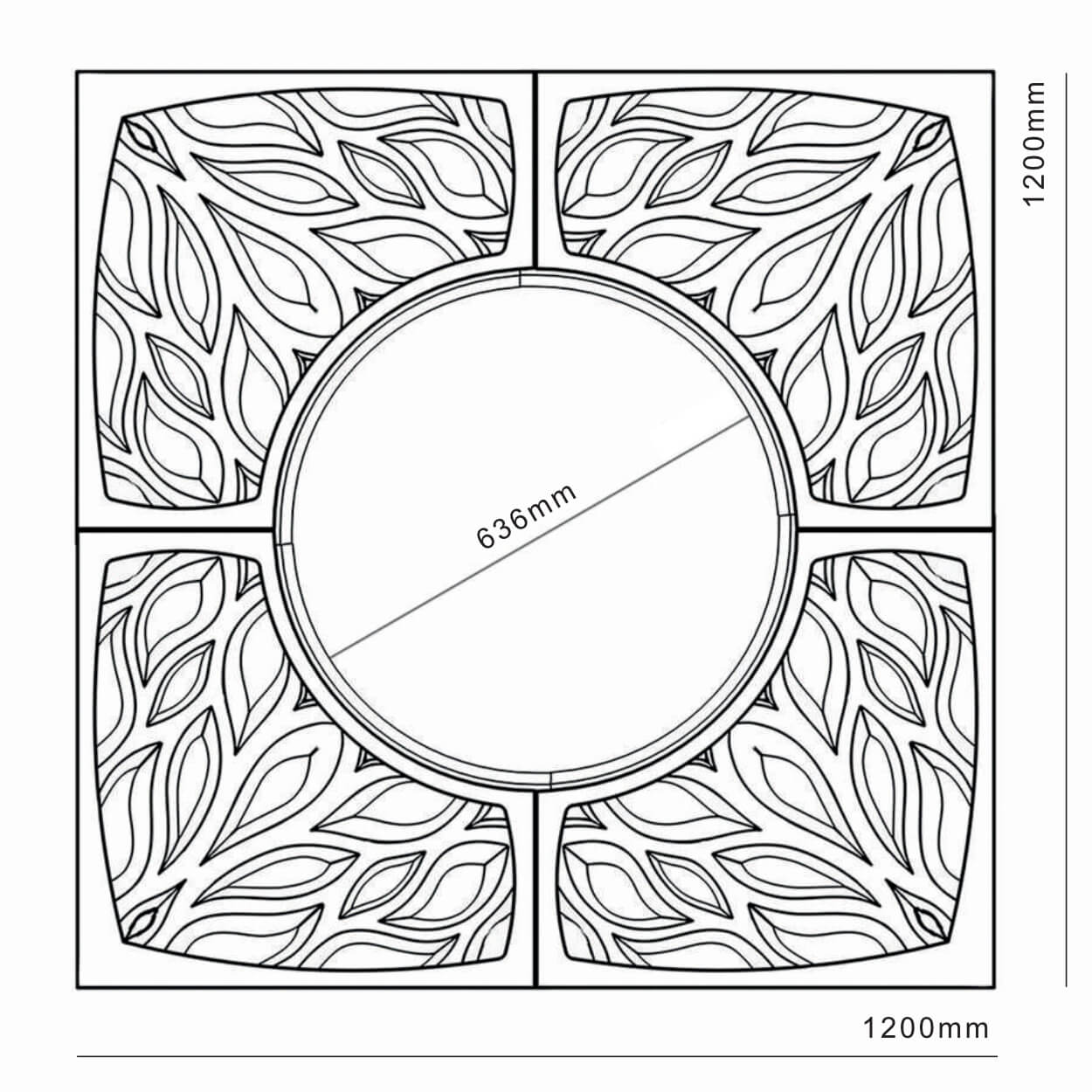 Приствольная решетка для дерева ZKING CRUST 1.2х1.2м Черная в Киржаче фото