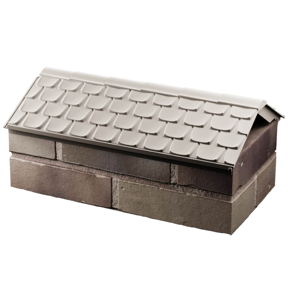 Парапет Zking Эльбрус Бежевый с посадкой на 1 кирпич (255мм) в Киржаче фото