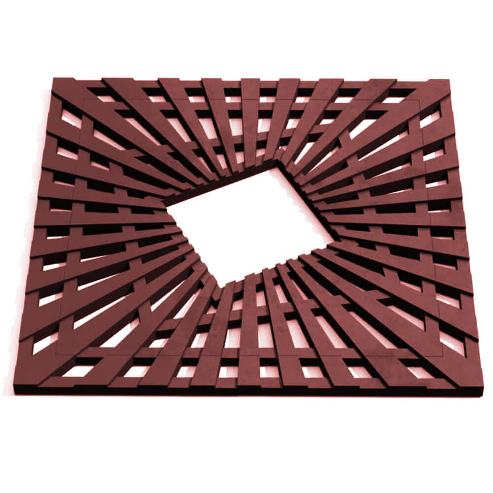 Приствольная решетка для дерева ZKING ATMOSPHERE 1.2х1.2м Коричневая Киржач фото