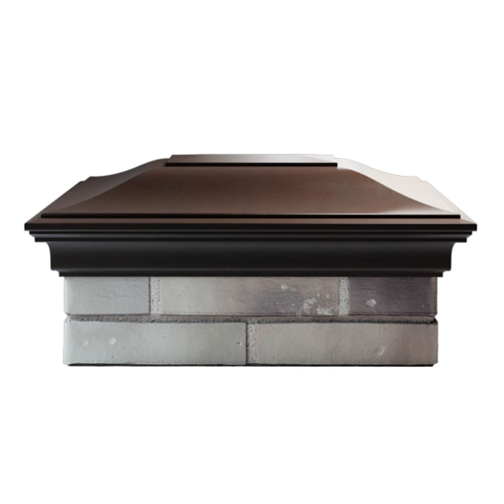 Колпак Zking Монблан Коричневый на столб 2х1.5 кирпича (515х385мм) в Киржаче фото
