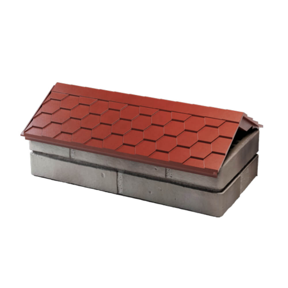 Парапет Zking Эверест Красный с посадкой на 1 кирпич (200/225/255мм) в Киржаче фото