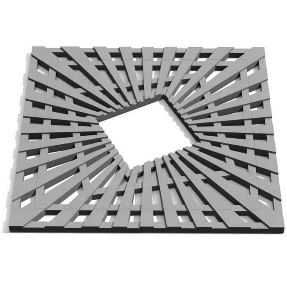 Приствольная решетка для дерева ZKING ATMOSPHERE 1.2х1.2м Серая Киржач фото