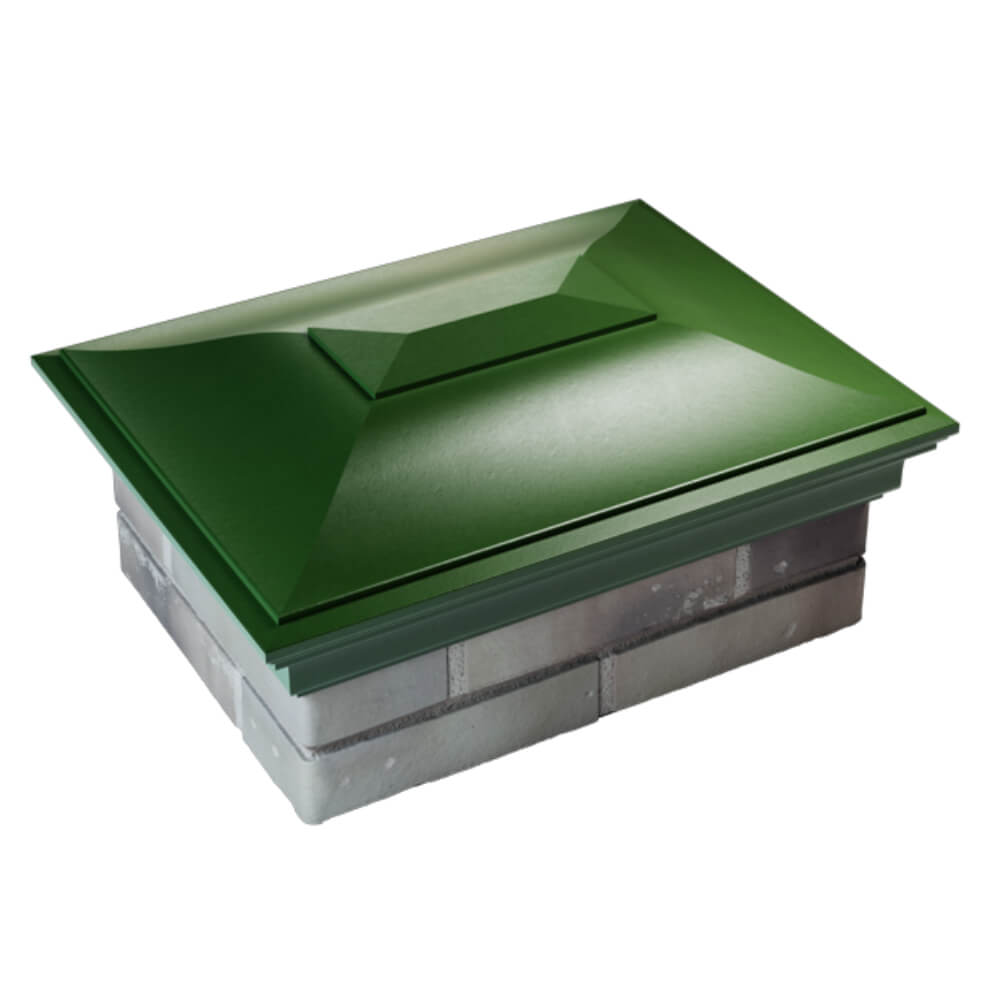 Колпак Zking Монблан Зеленый на столб 2х1.5 кирпича (515х385мм) Киржач фото