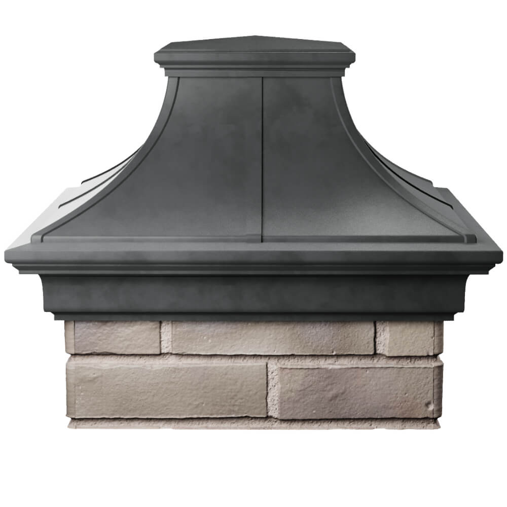 Колпак Zking Монблан Премиум Серый на столб 1.5х1.5 кирпича (385х385мм) Киржач фото