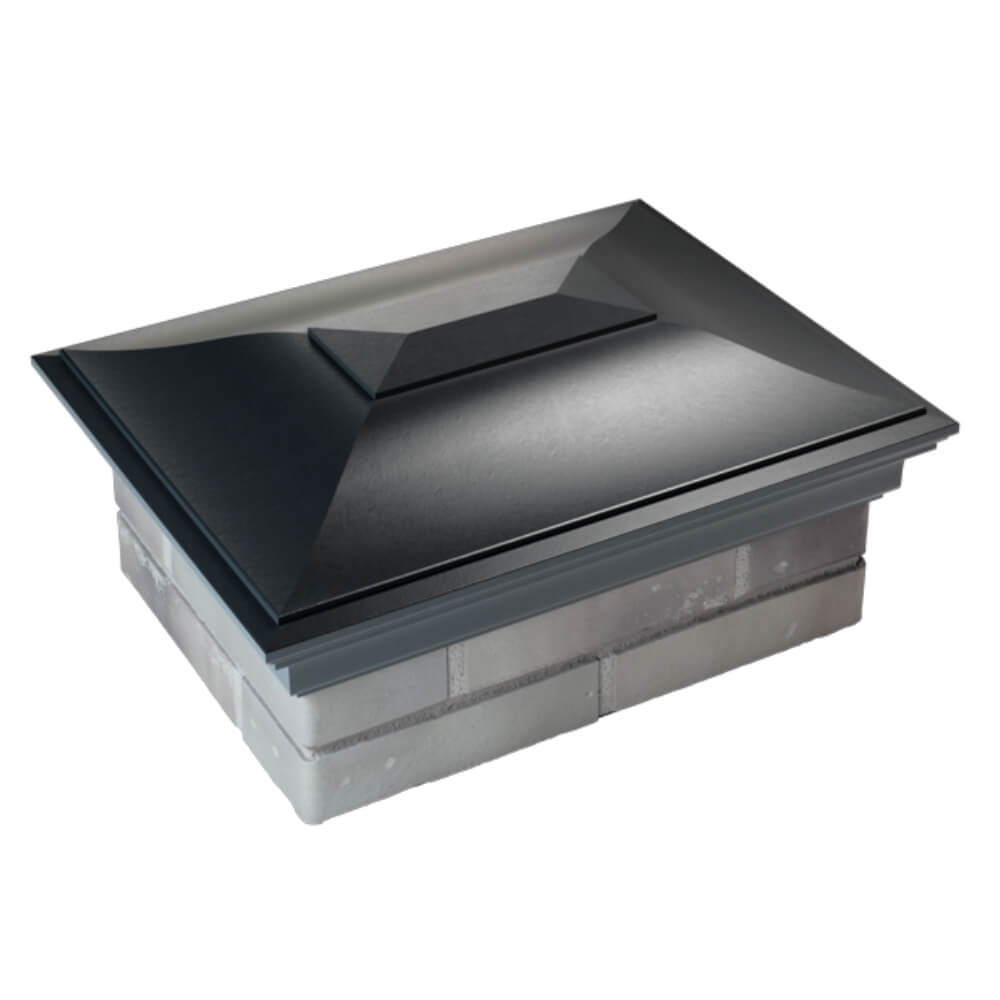 Колпак Zking Монблан Черный на столб 2х1.5 кирпича (515х385мм) Киржач фото