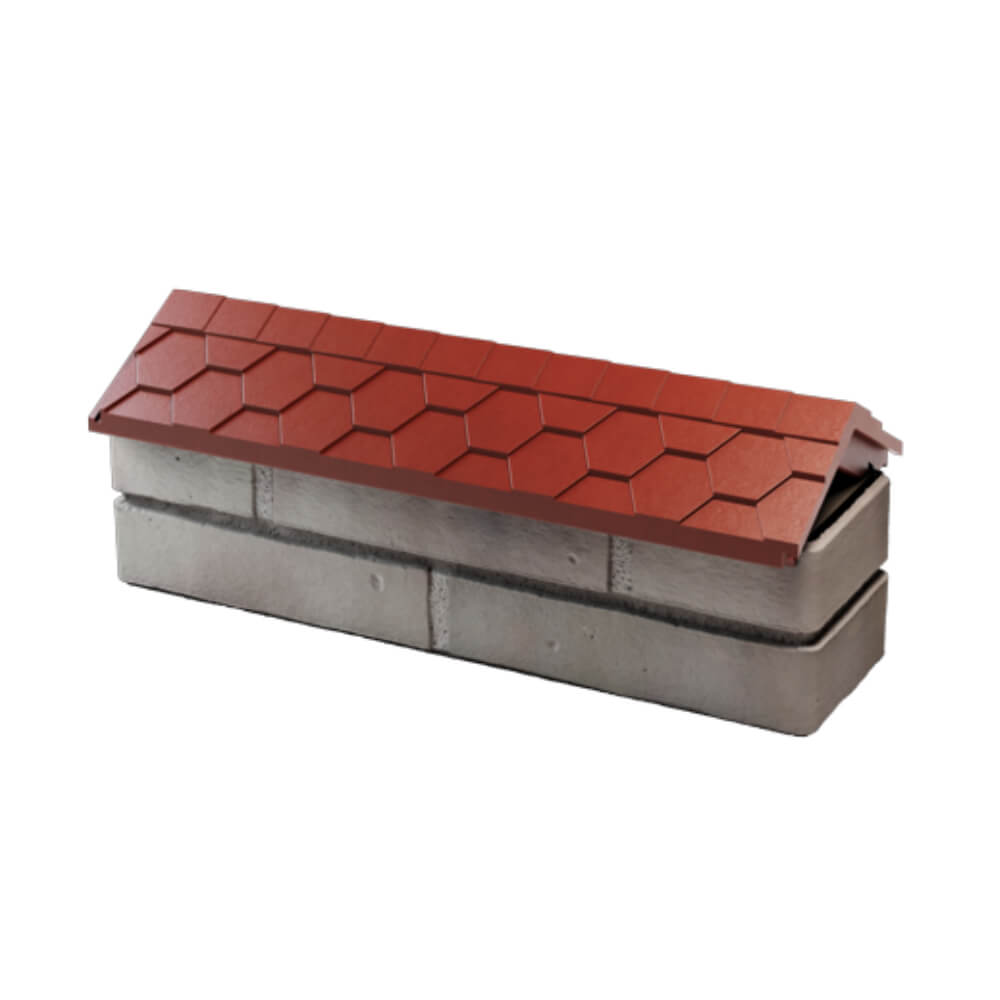 Парапет Zking Эверест Красный с посадкой на 0.5 кирпича (130мм) в Киржаче фото