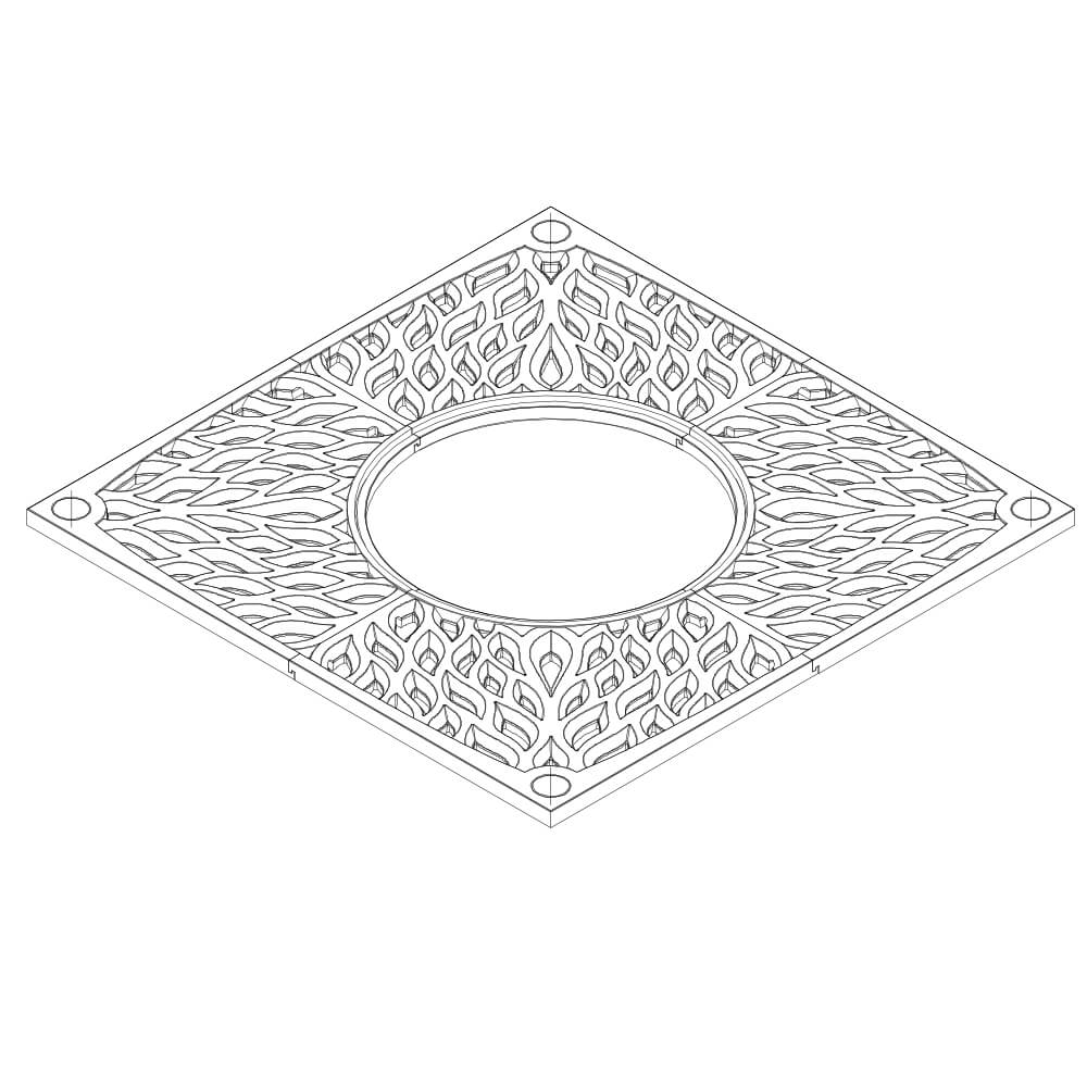 Приствольная решетка для дерева ZKING CRUST 2х2м Черная в Киржаче фото