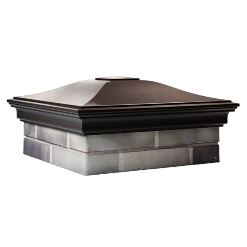 Колпак Zking Монблан Коричневый на столб 2х2 кирпича (515х515мм) в Киржаче фото