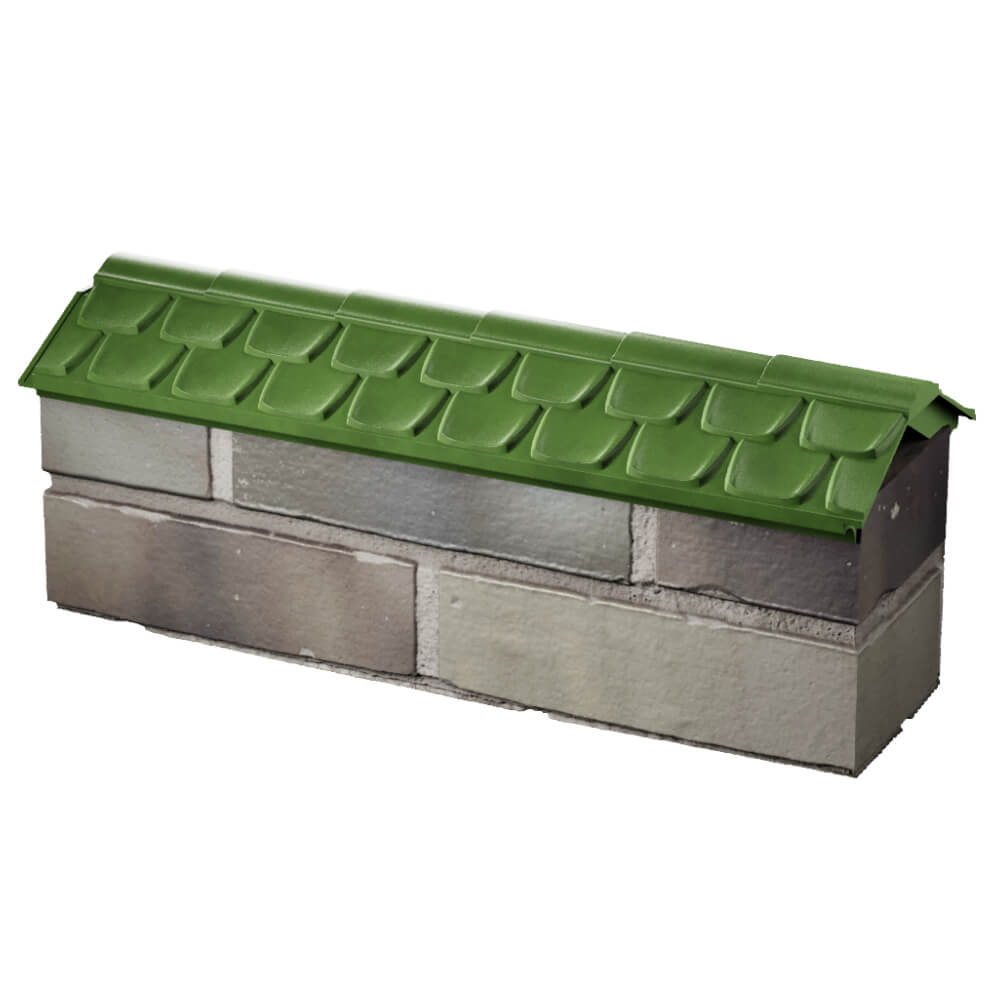 Парапет Zking Эльбрус Зеленый с посадкой на 0.5 кирпича (130мм) в Киржаче фото