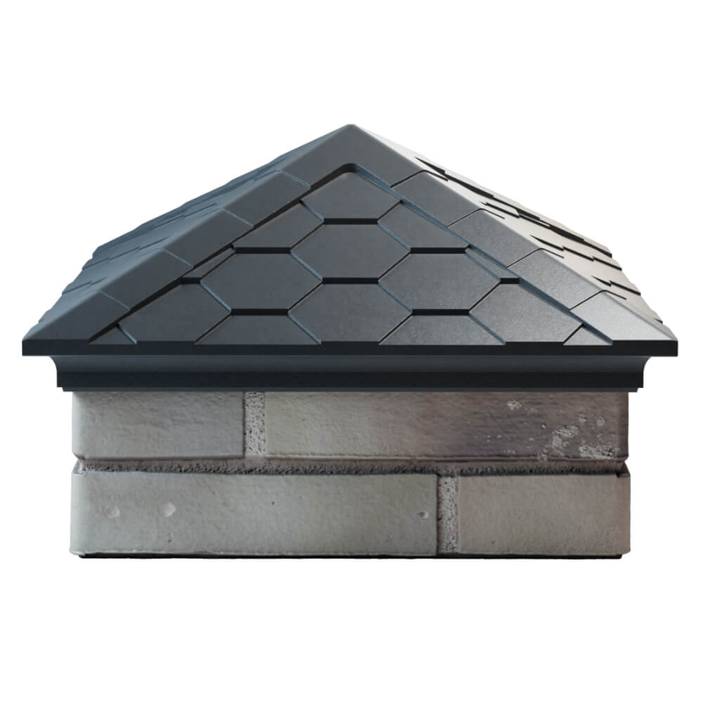 Колпак Zking Эверест Серый на столб 1.5х1.5 кирпича (390х390мм) Киржач фото