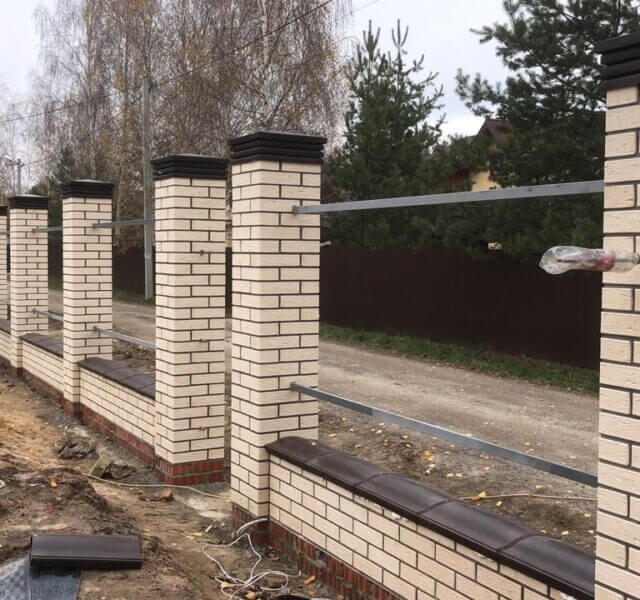 Колпак Zking Бона ХайТек Коричневый на столб 1.5х1.5 кирпича (385х385мм) в Киржаче фото