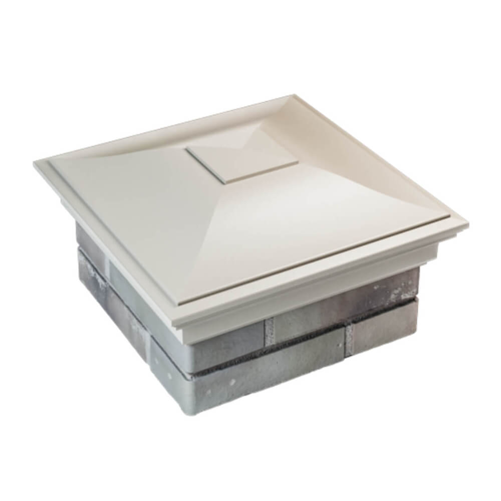 Колпак Zking Монблан Бежевый на столб 1.5х1.5 еврокирпича 0.7НФ (355х355мм) в Киржаче фото