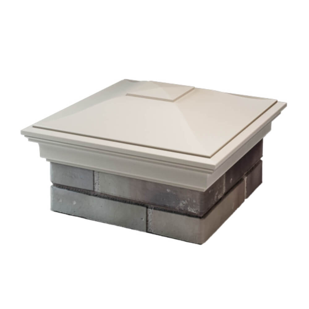 Колпак Zking Монблан Бежевый на столб 1.5х1.5 еврокирпича 0.7НФ (355х355мм) в Киржаче фото