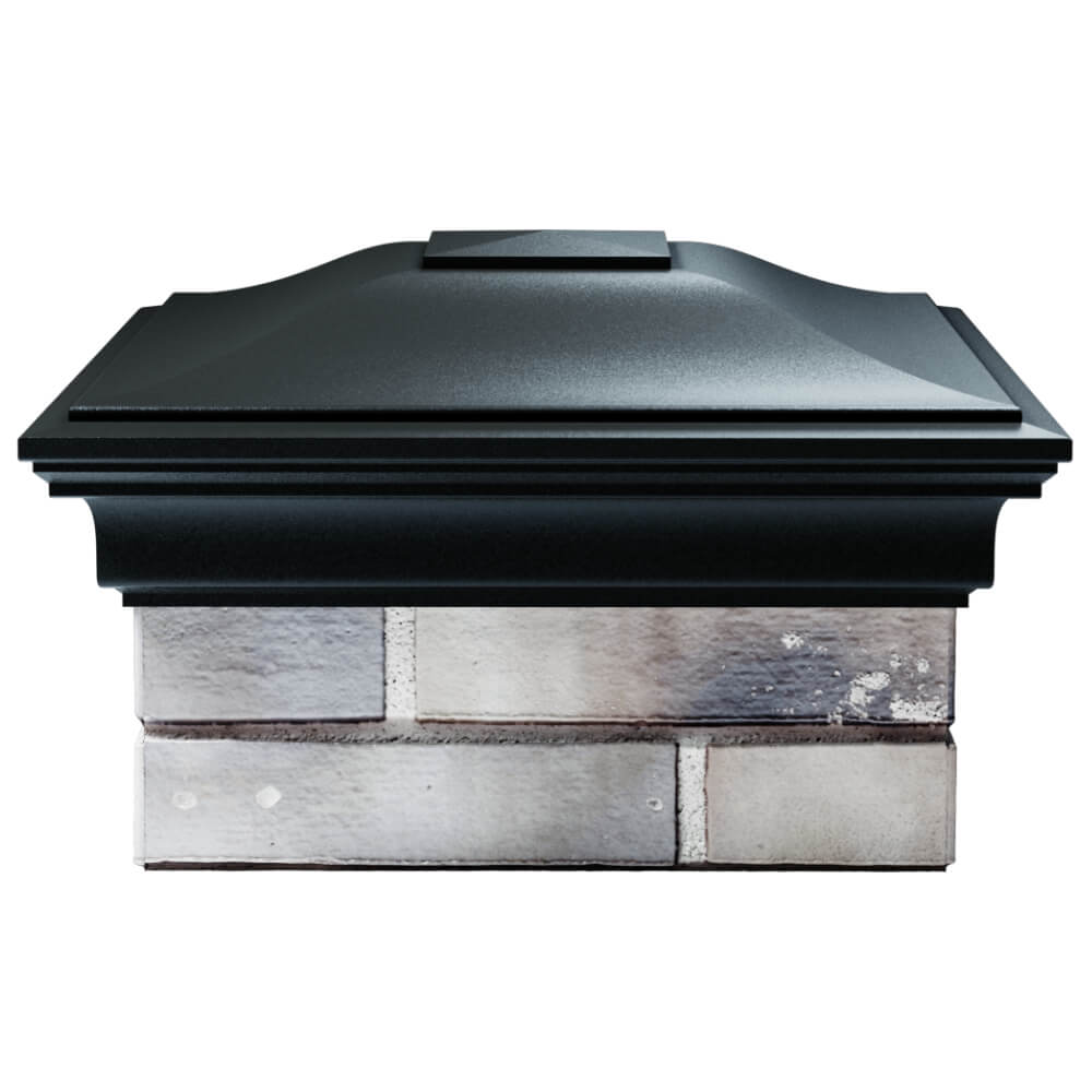 Колпак Zking Монблан Черный на столб 1.5х1.5 кирпича (385х385мм) Киржач фото