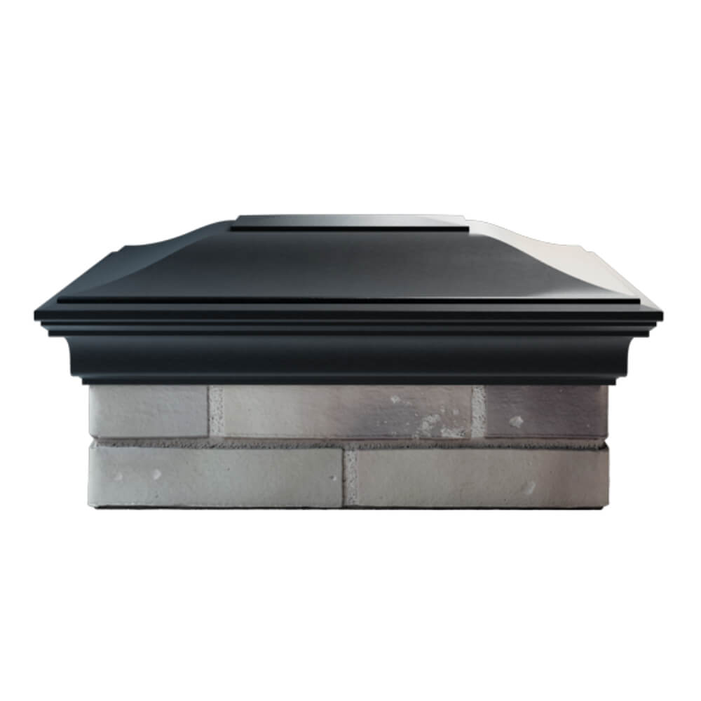 Колпак Zking Монблан Черный на столб 2х1.5 кирпича (515х385мм) в Киржаче фото