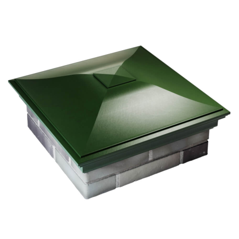 Колпак Zking Монблан Зеленый на столб 2х2 кирпича (515х515мм) Киржач фото