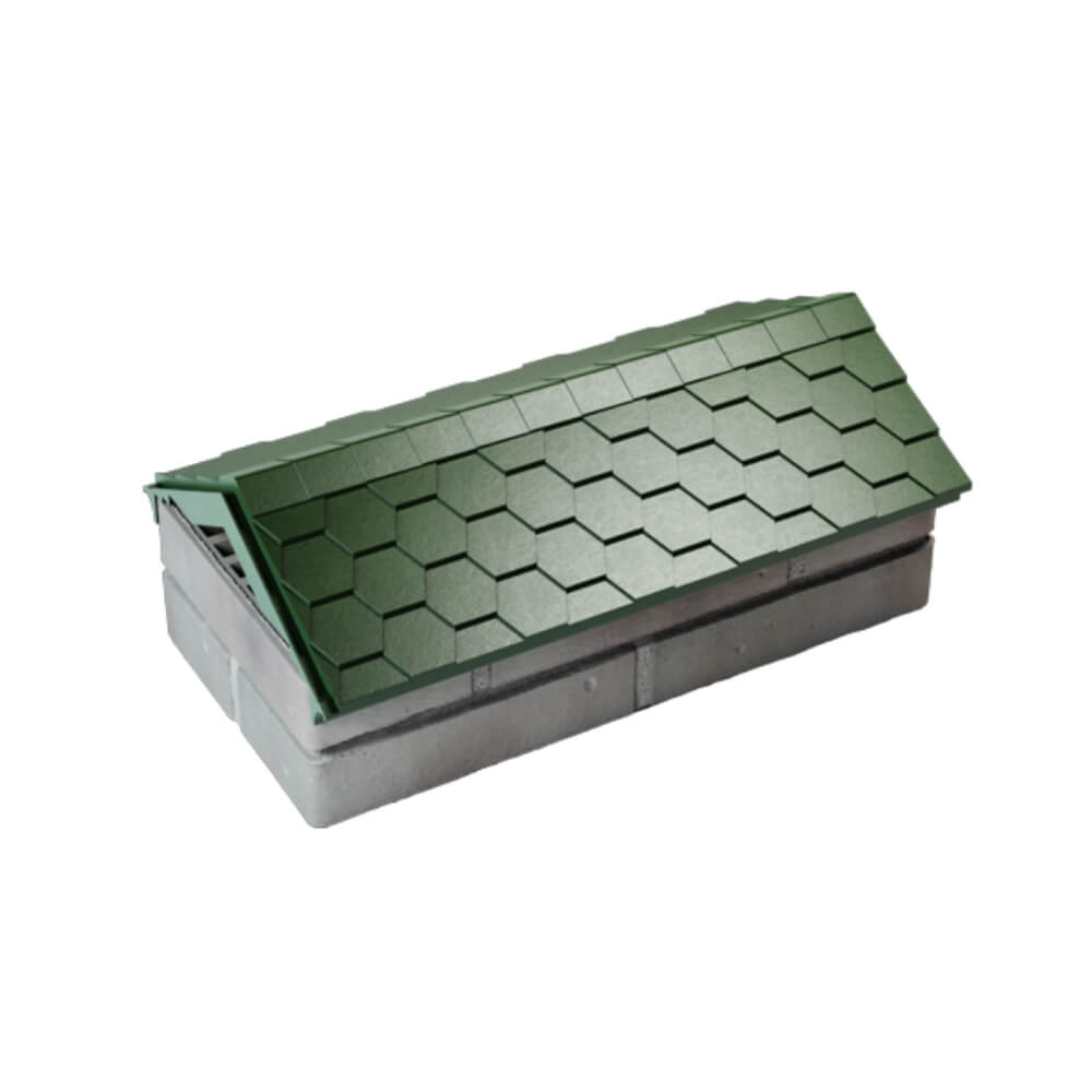 Парапет Zking Эверест Зеленый с посадкой на 1 кирпич (200/225/255мм) в Киржаче фото