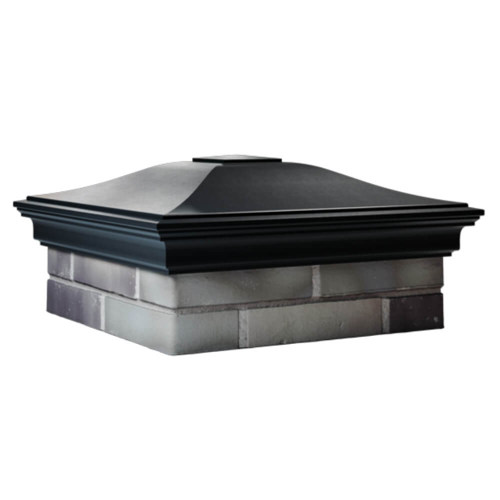 Колпак Zking Монблан Черный на столб 2х2 кирпича (515х515мм) в Киржаче фото