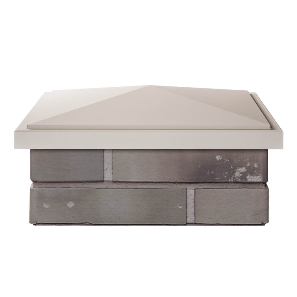 Колпак Zking БонаМоно Бежевый на столб 1.5х1.5 кирпича (385х385, 400х400мм) Киржач фото