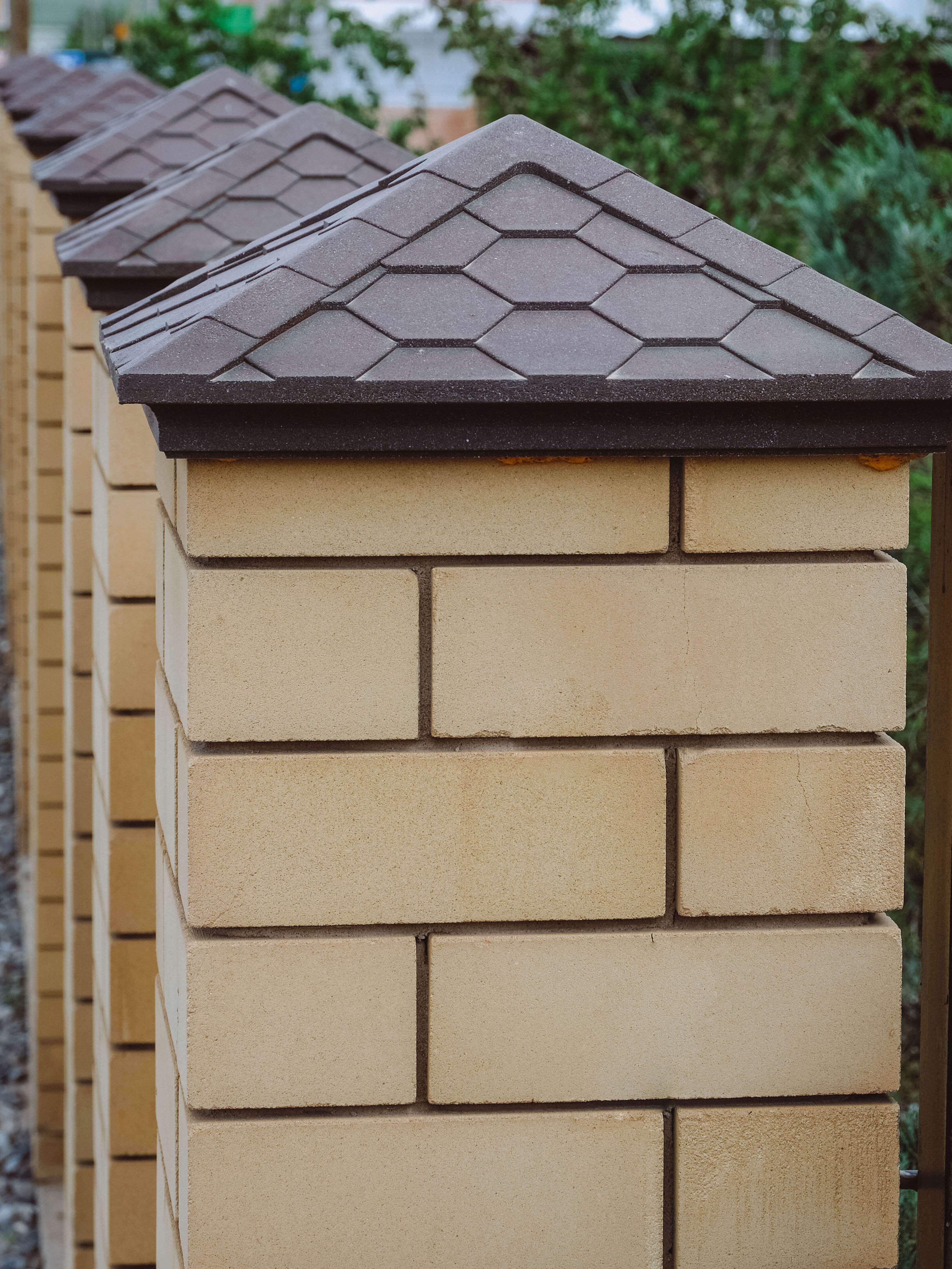 Колпак Zking Эверест Коричневый на столб 1.5х1.5 кирпича (390х390мм) в Киржаче фото