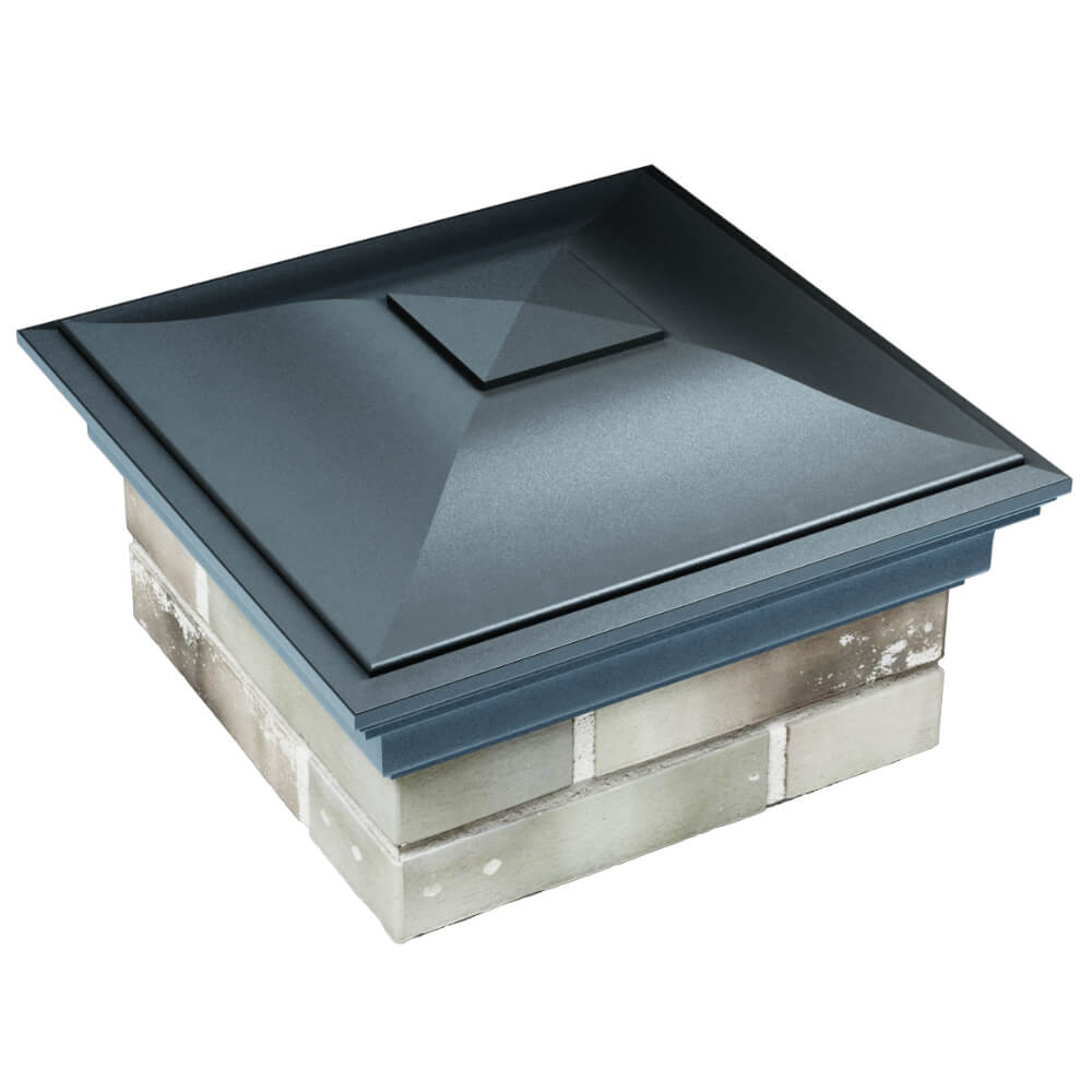 Колпак Zking Монблан Серый на столб 1.5х1.5 кирпича (385х385мм) в Киржаче фото