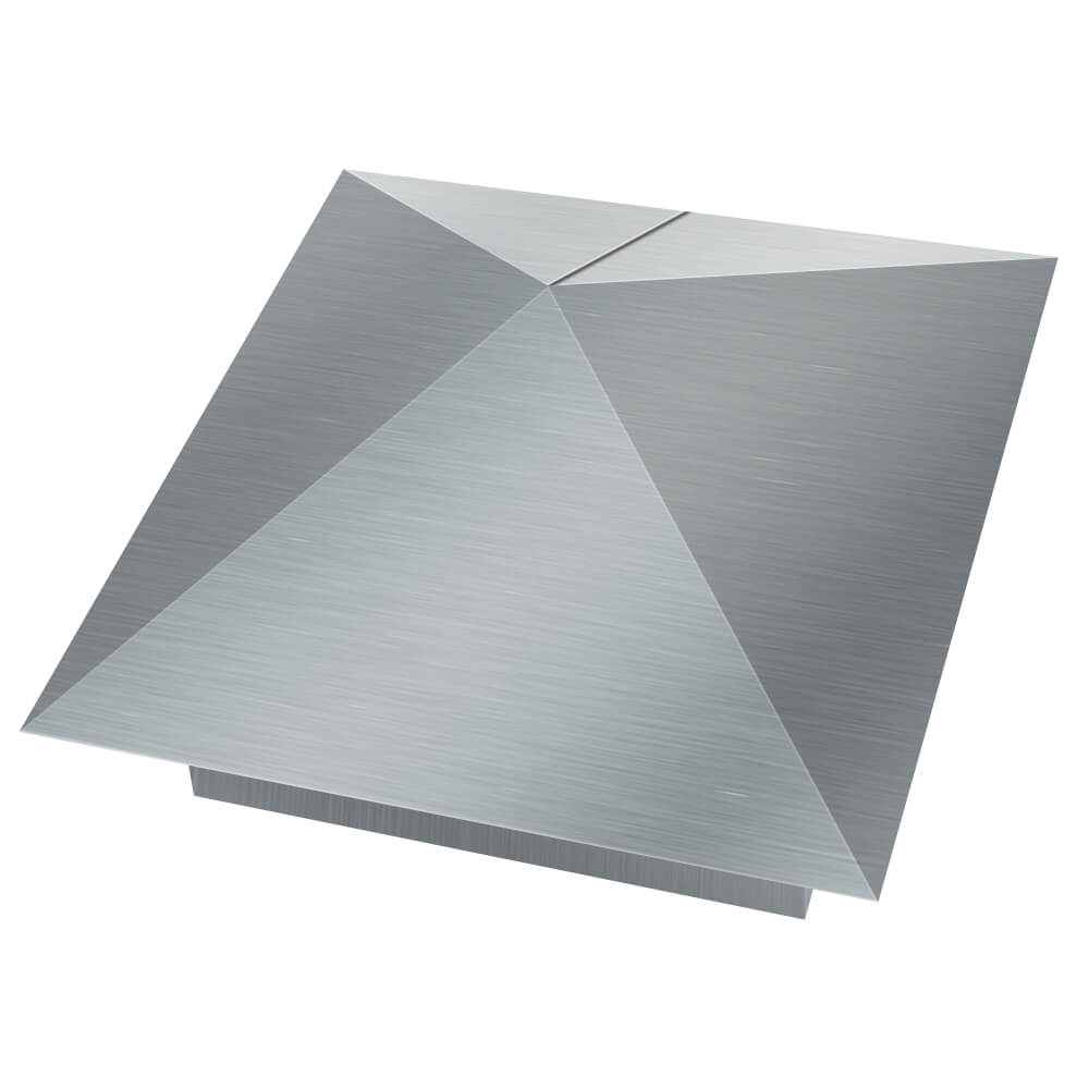 Колпак металлический 380х380мм оцинкованный заборный Киржач фото