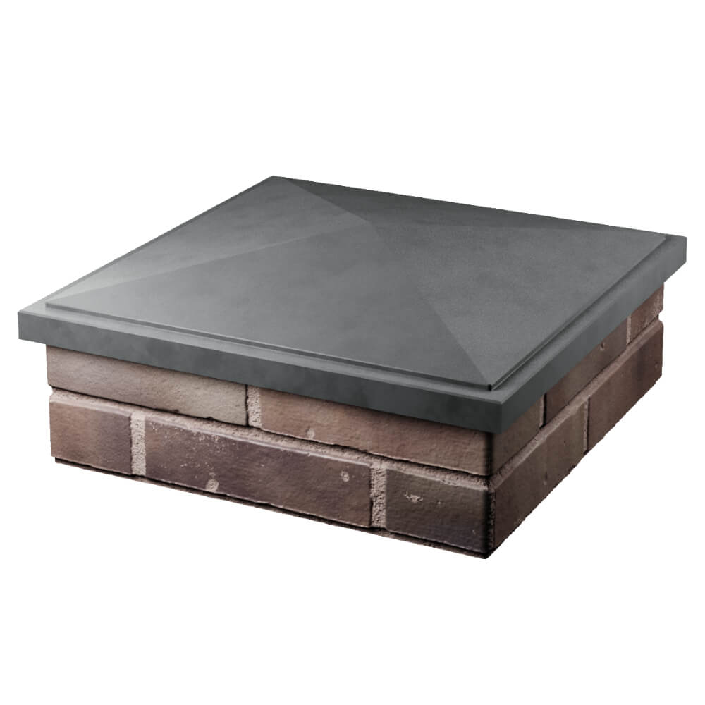 Колпак Zking БонаМоно Серый на столб 2х2 кирпича (515х515, 530х530мм) в Киржаче фото