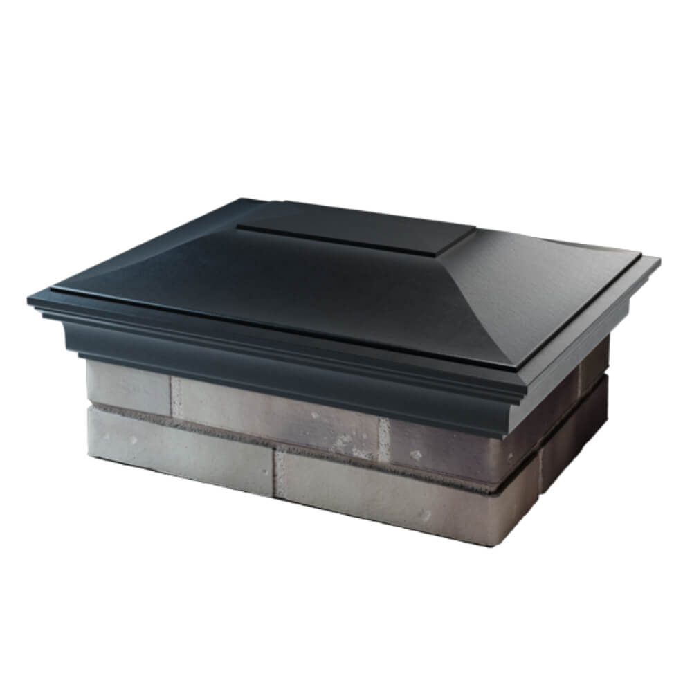 Колпак Zking Монблан Черный на столб 2х1.5 кирпича (515х385мм) в Киржаче фото