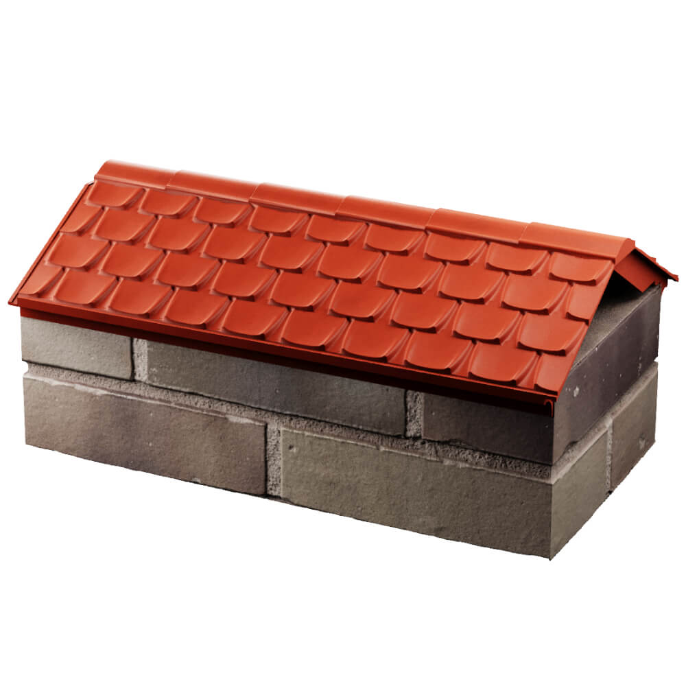 Парапет Zking Эльбрус Красный с посадкой на 1 кирпич (255мм) в Киржаче фото