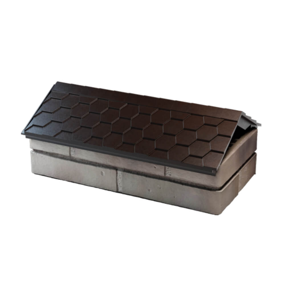 Парапет Zking Эверест Коричневый с посадкой на 1 кирпич (200/225/255мм) в Киржаче фото