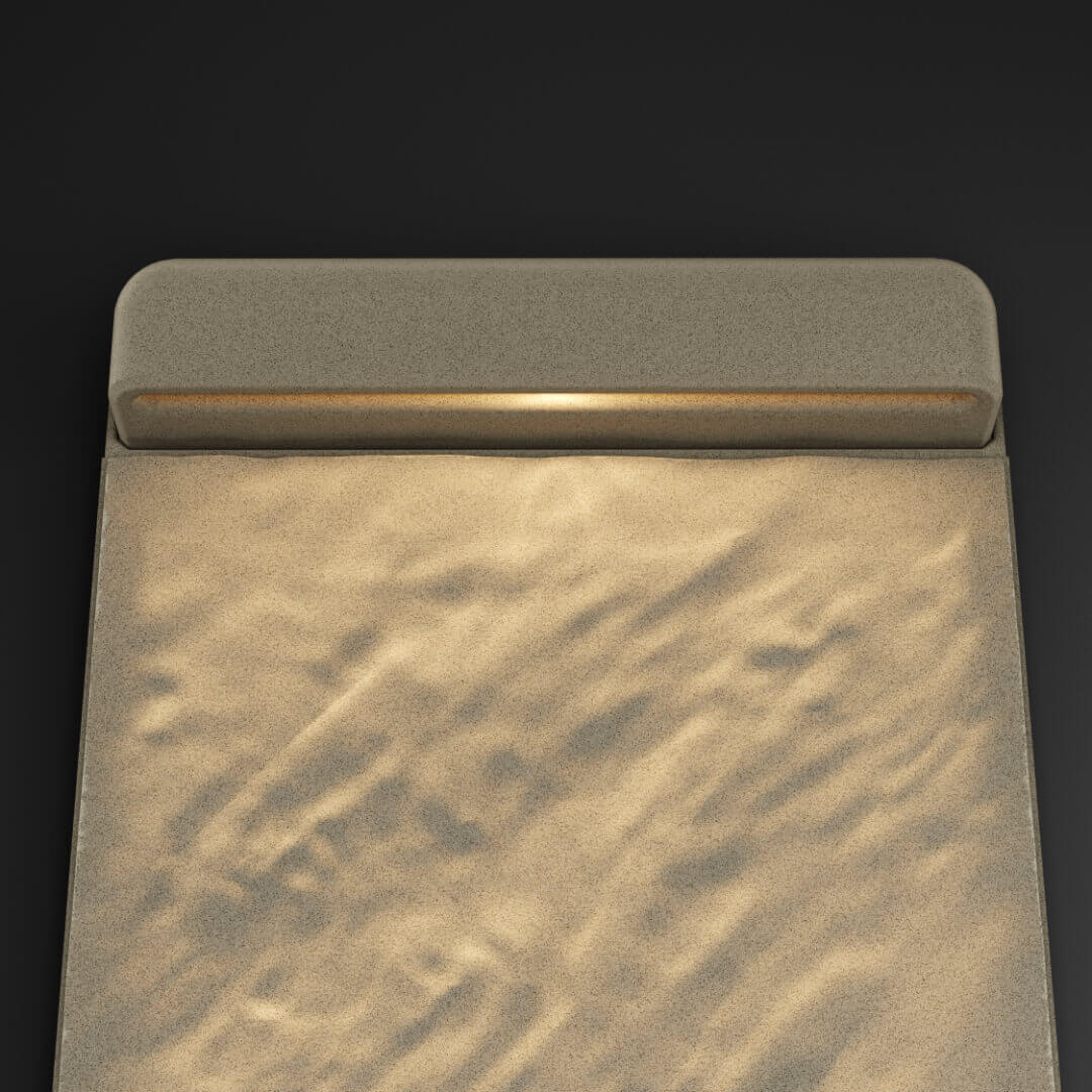 LED Светильник для шаговой плиты STONE Светлая Галька 330х75х98мм в Киржаче фото