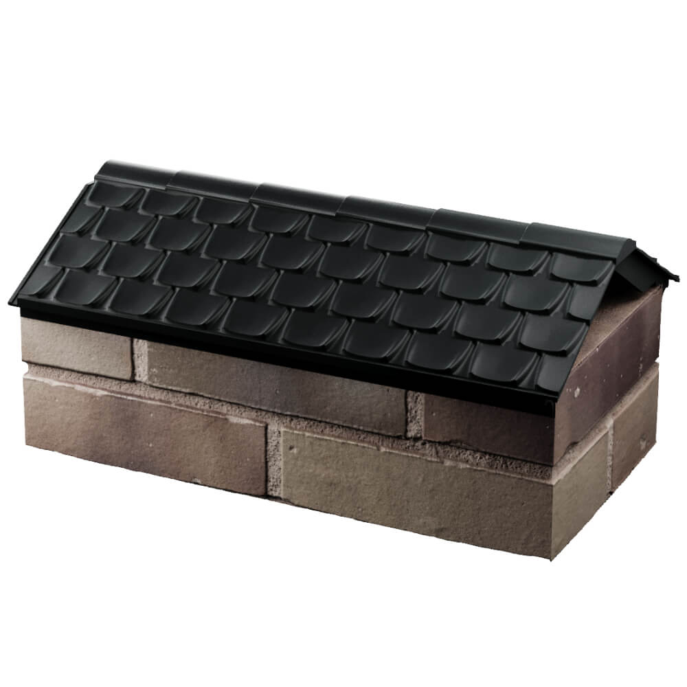 Парапет Zking Эльбрус Черный с посадкой на 1 кирпич (255мм) в Киржаче фото