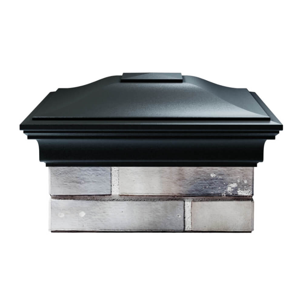 Колпак Zking Монблан Черный на столб 1.5х1.5 еврокирпича 0.7НФ (355х355мм) Киржач фото