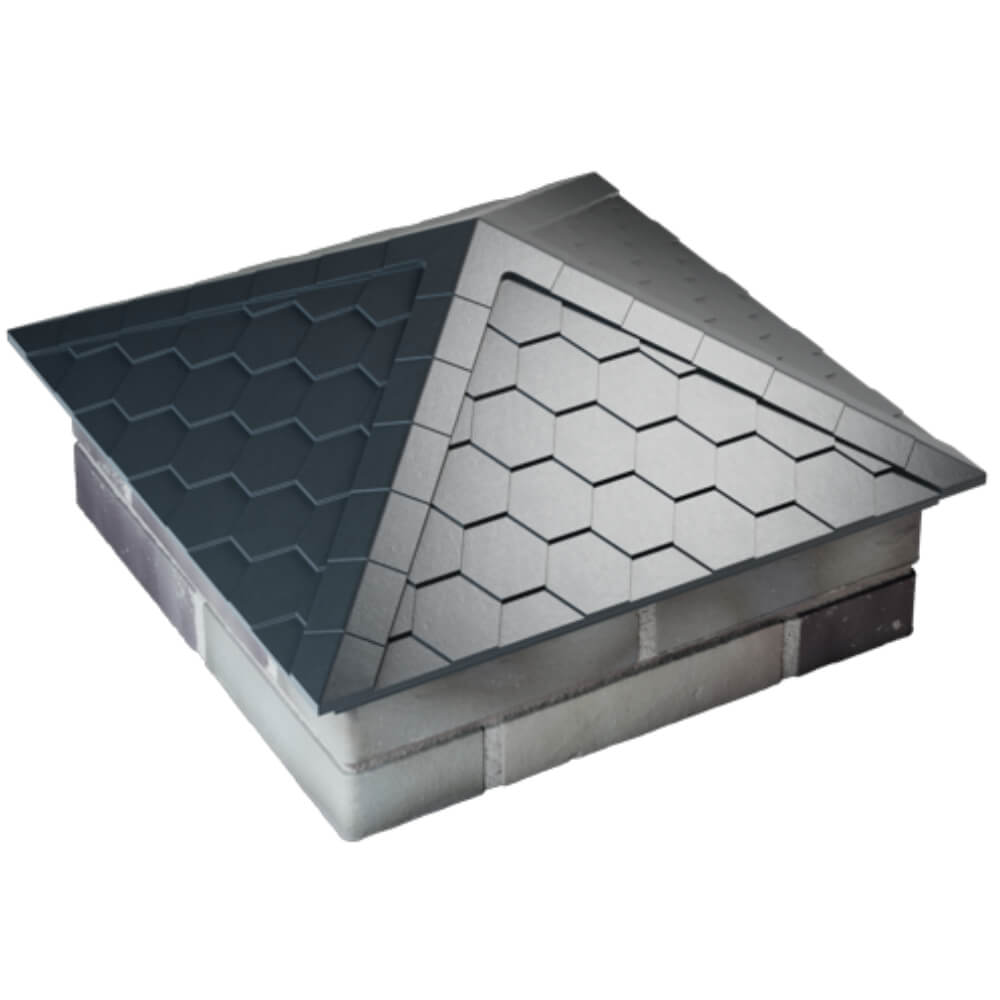 Колпак Zking Эверест Серый на столб 2х2 кирпича (535х535мм) Киржач фото