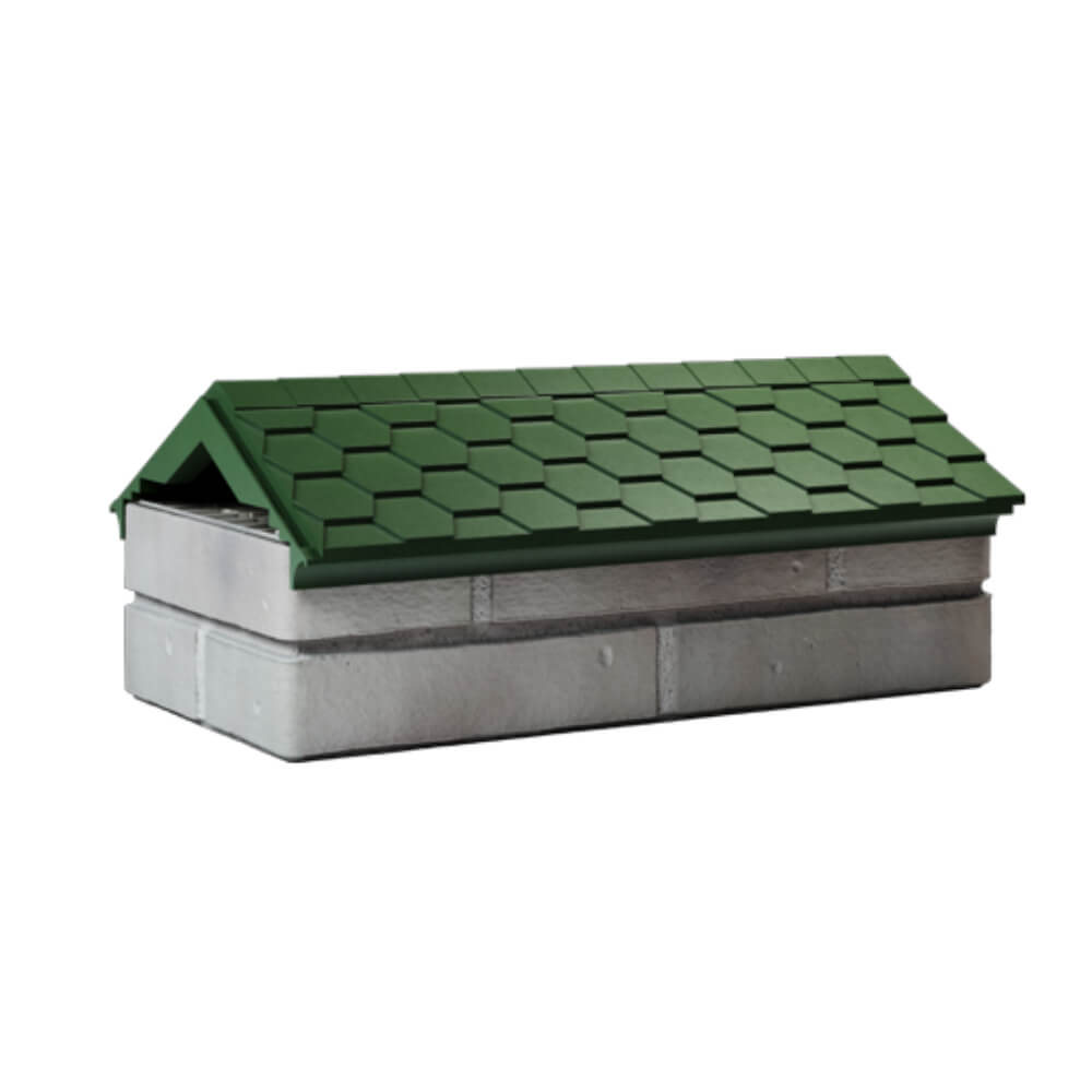 Парапет Zking Эверест Зеленый с посадкой на 1 кирпич (200/225/255мм) Киржач фото