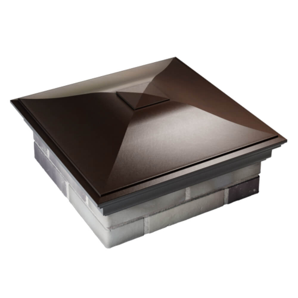 Колпак Zking Монблан Коричневый на столб 2х2 кирпича (515х515мм) Киржач фото