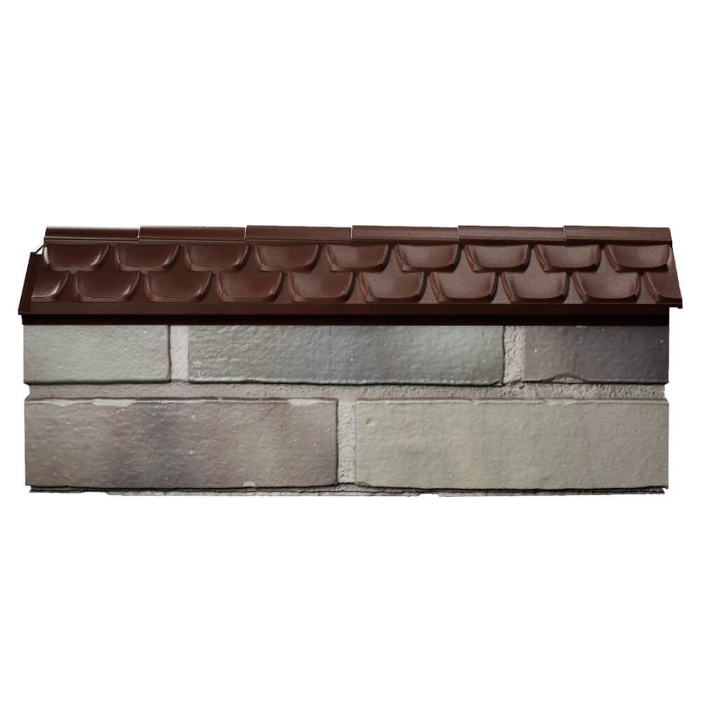 Парапет Zking Эльбрус Коричневый с посадкой на 0.5 кирпича (130мм) в Киржаче фото