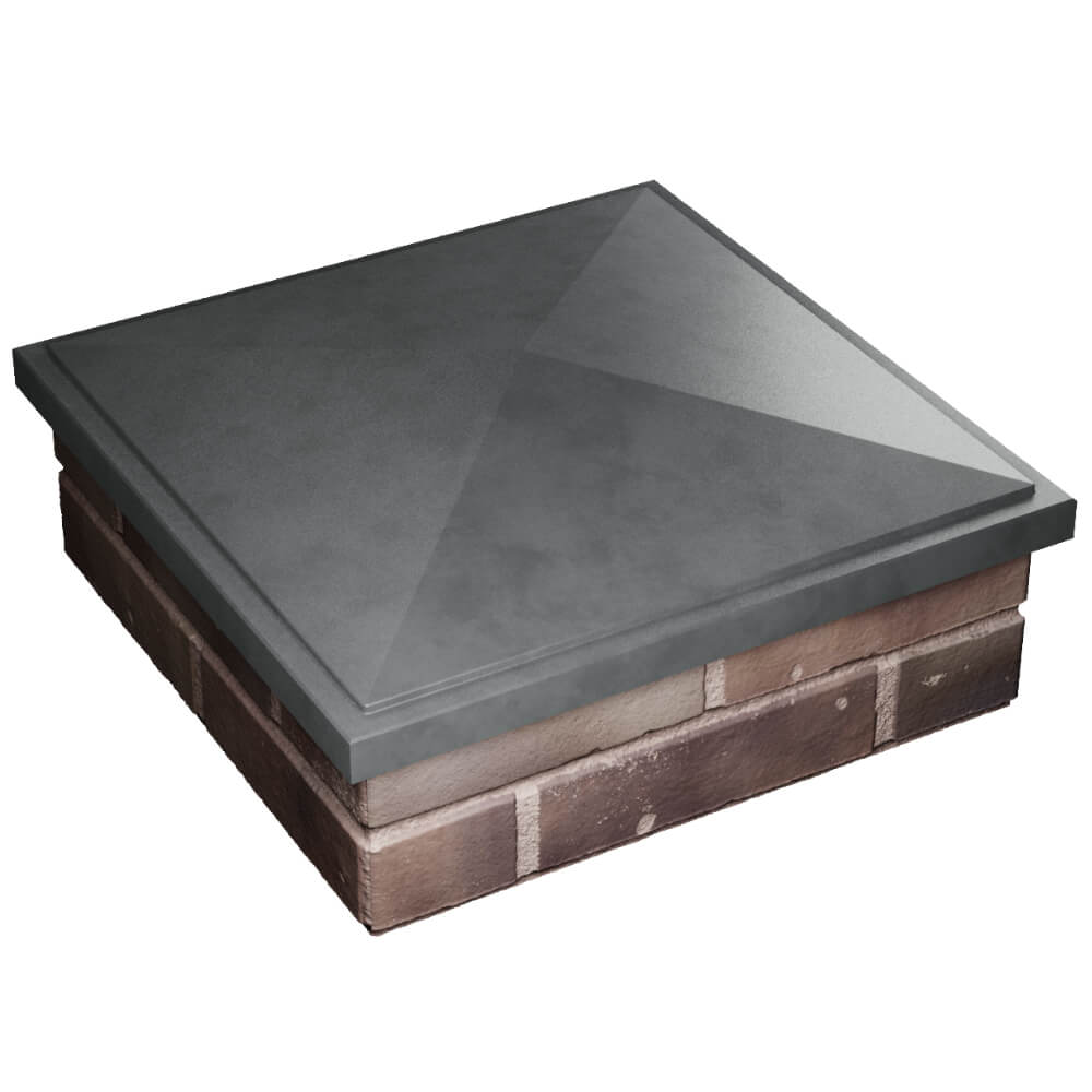 Колпак Zking БонаМоно Серый на столб 2х2 кирпича (515х515, 530х530мм) в Киржаче фото