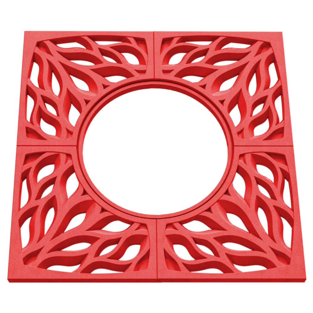 Приствольная решетка для дерева ZKING CRUST 1.2х1.2м Красная в Киржаче фото