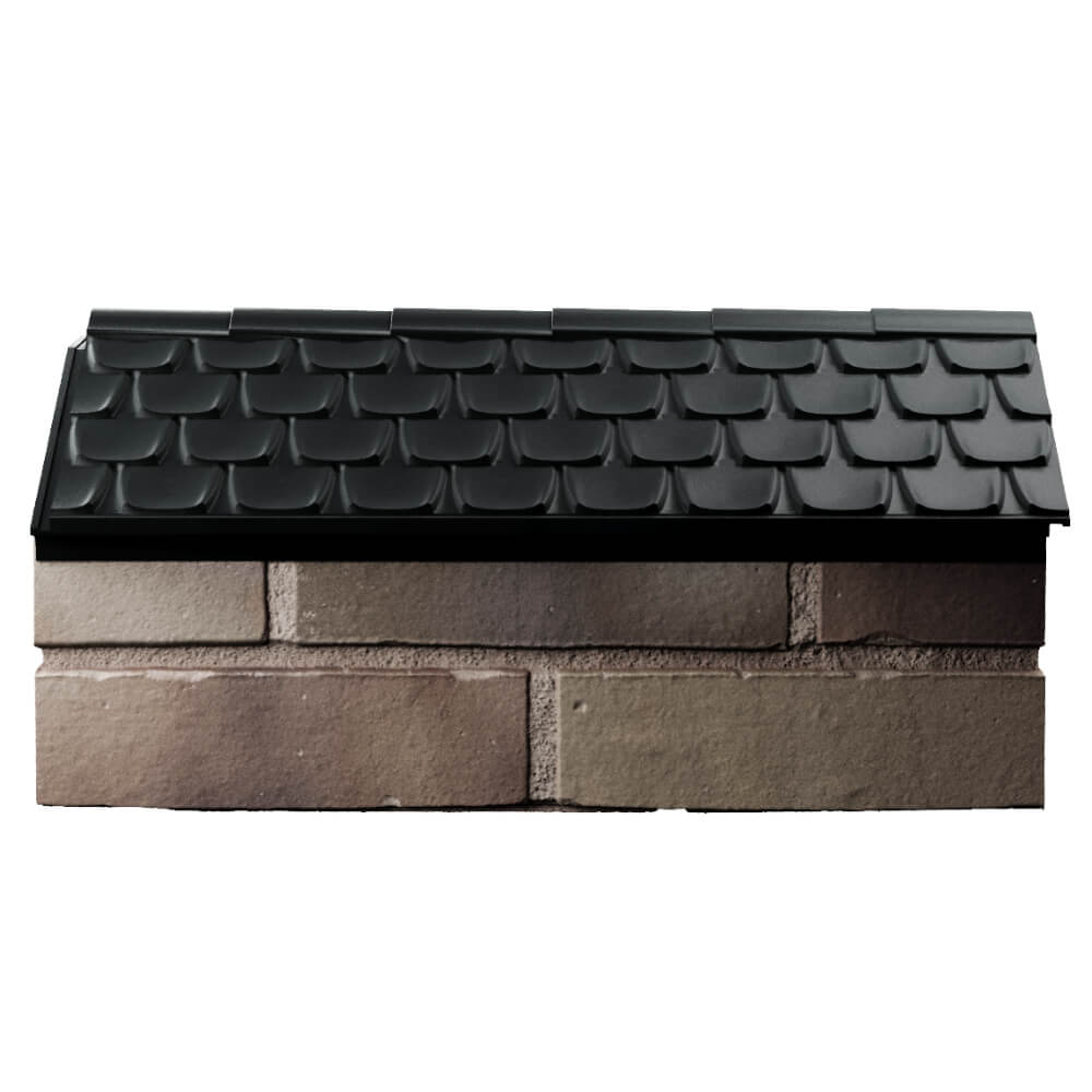 Парапет Zking Эльбрус Черный с посадкой на 1 кирпич (255мм) в Киржаче фото