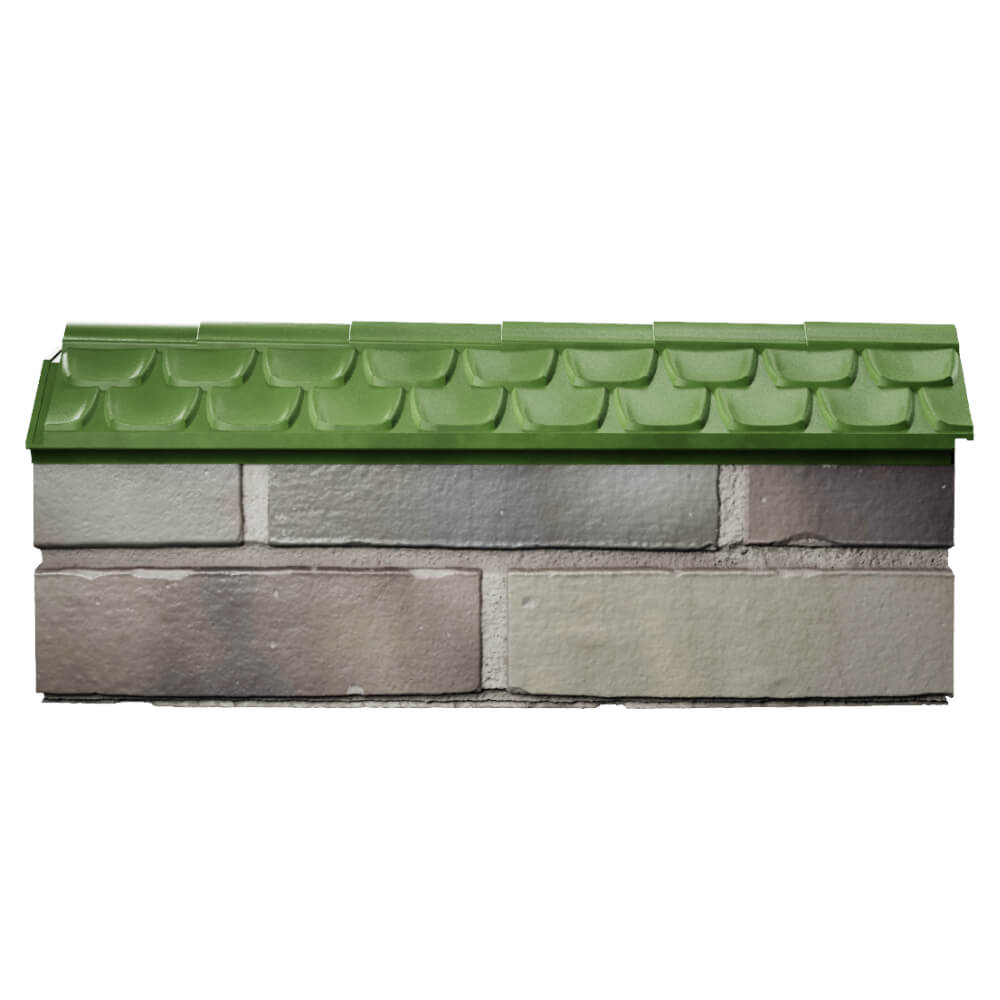 Парапет Zking Эльбрус Зеленый с посадкой на 0.5 кирпича (130мм) в Киржаче фото