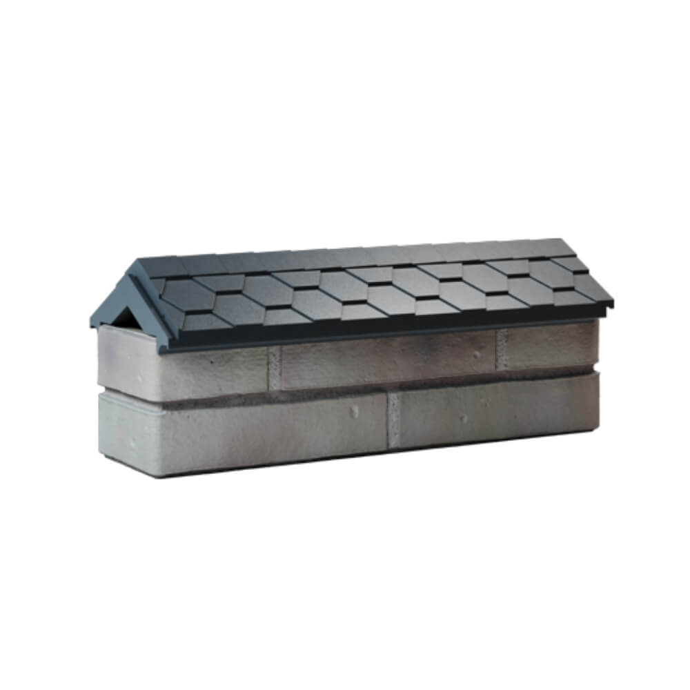 Парапет Zking Эверест Серый с посадкой на 0.5 кирпича (130мм) Киржач фото