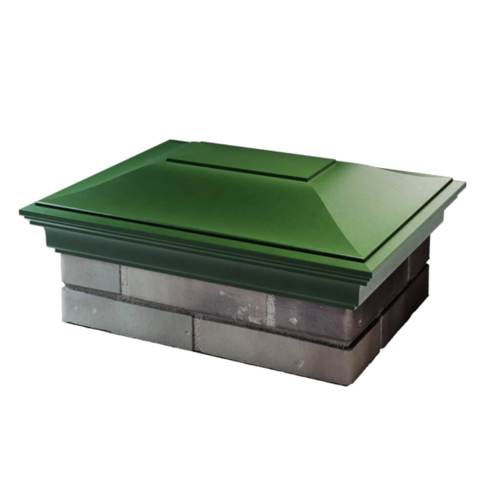 Колпак Zking Монблан Зеленый на столб 2х1.5 кирпича (515х385мм) в Киржаче фото