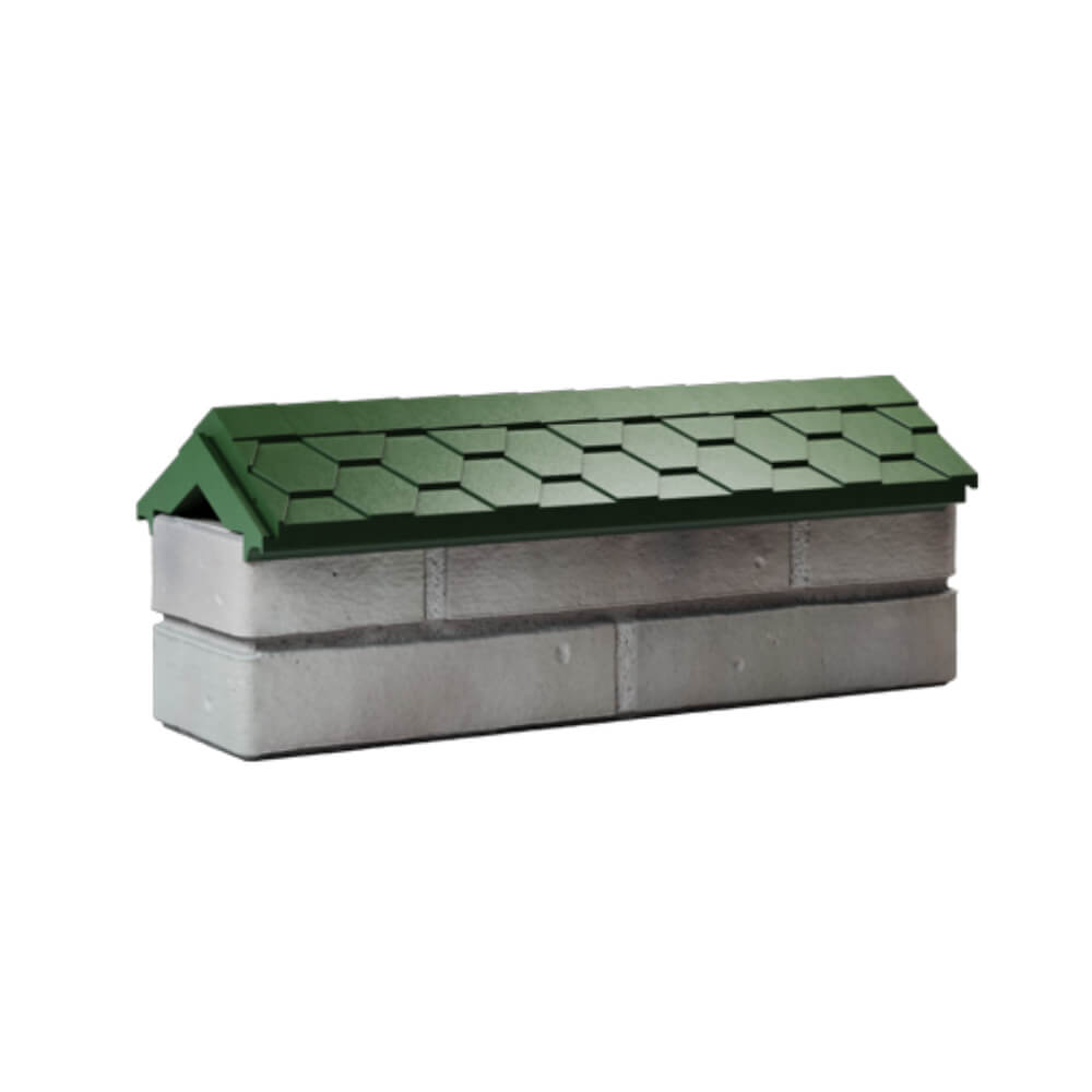 Парапет Zking Эверест Зеленый с посадкой на 0.5 кирпича (130мм) Киржач фото