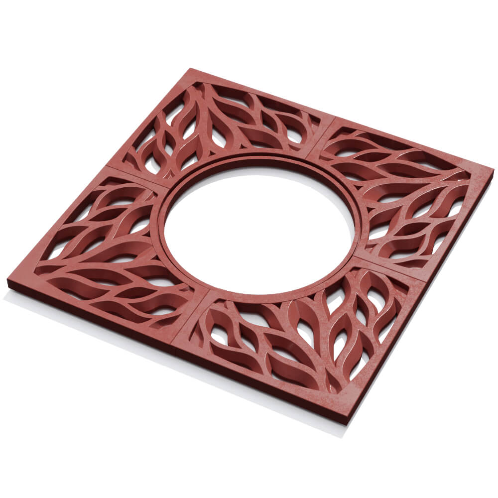 Приствольная решетка для дерева ZKING CRUST 1.2х1.2м Красная в Киржаче фото