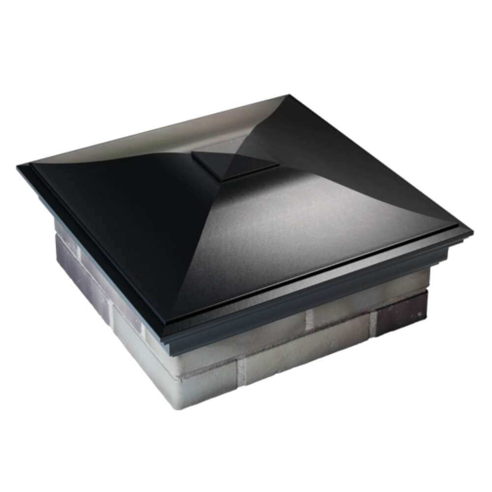 Колпак Zking Монблан Черный на столб 2х2 кирпича (515х515мм) Киржач фото