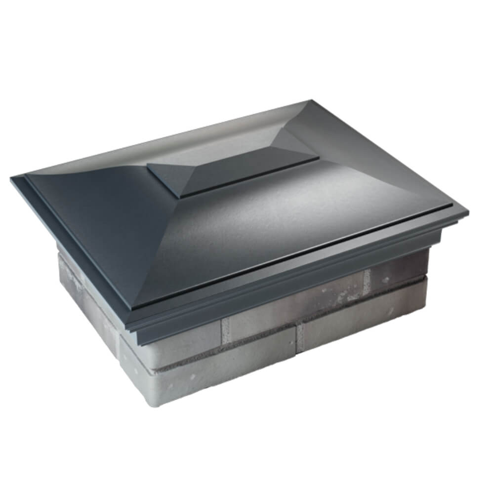 Колпак Zking Монблан Серый на столб 2х1.5 кирпича (515х385мм) Киржач фото