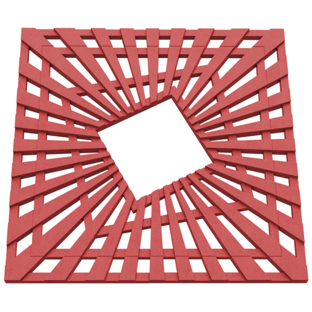 Приствольная решетка для дерева ZKING ATMOSPHERE 1.2х1.2м Красная в Киржаче фото